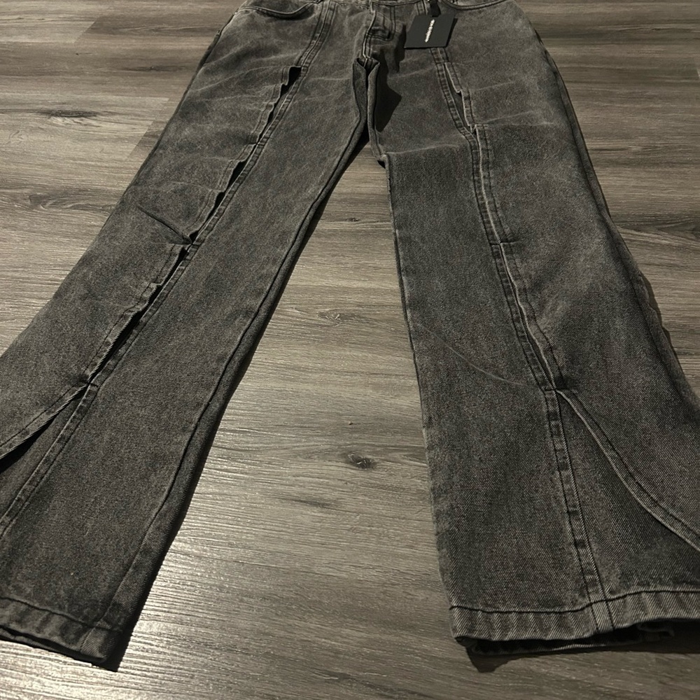 Maniere De Voir Charcoal Flare Jeans